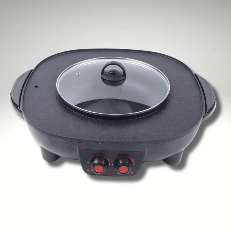 Appareil barbecue coréen avec hot pot pour repas authentique à la maison