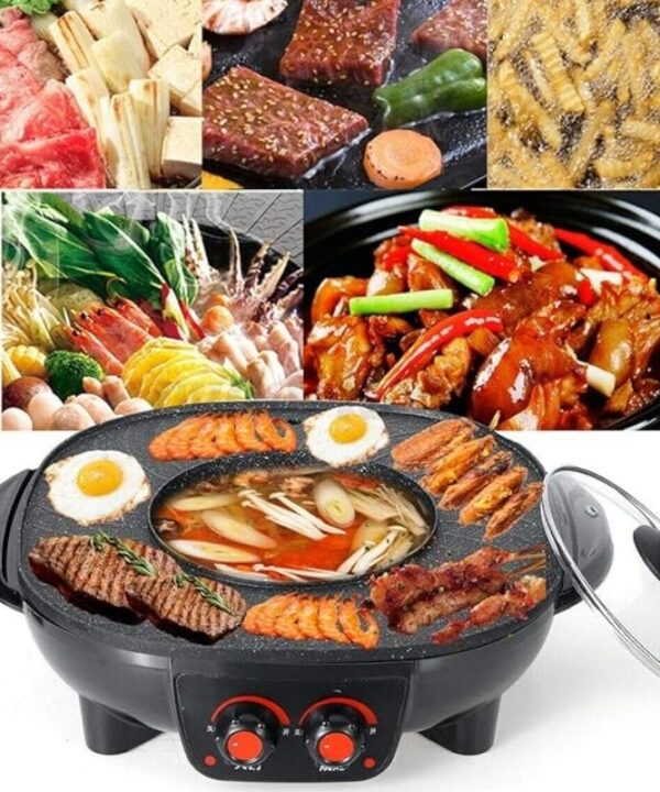 barbecue électrique coréen avec hot pot