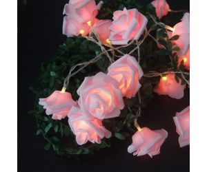 guirlande lumineuse led fleure rose amazon