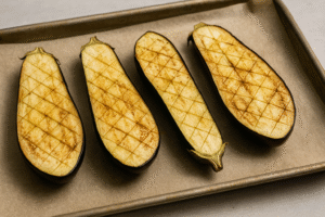 preparation d'aubergines grillées au miso