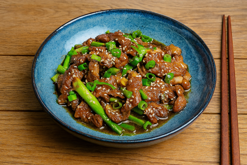 Boeuf mariné au gingembre et soja recette savoureuse et facile