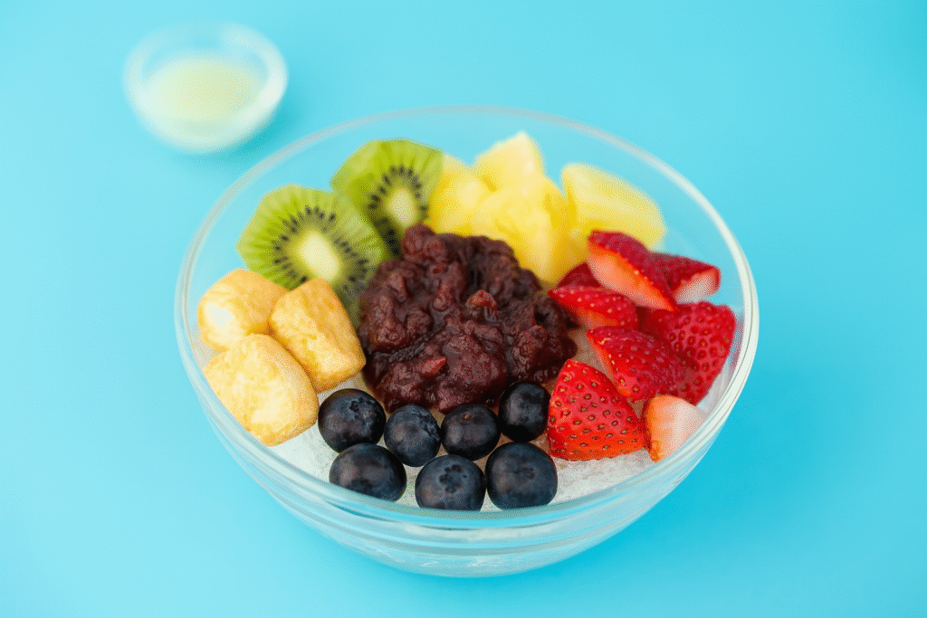 Patbingsu la dessert coréen a la glace pilée rafraichissant