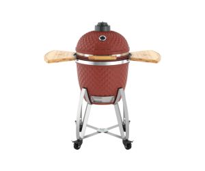 kamado kokko 18 nouvelle edition taille standard 46 cm x 69 cm grille 37 cm rouge oxyde