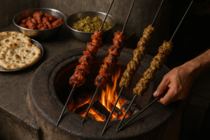 Tandoor Indien barbecue du monde Nippon Grill