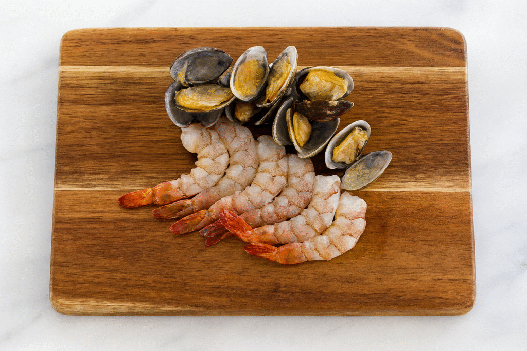 crevette palourde pour kalguksu