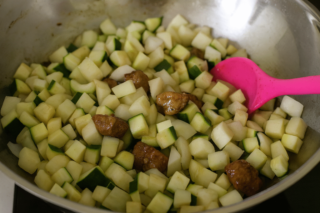 cuisson-des-légumes-pour-jajangmyeon