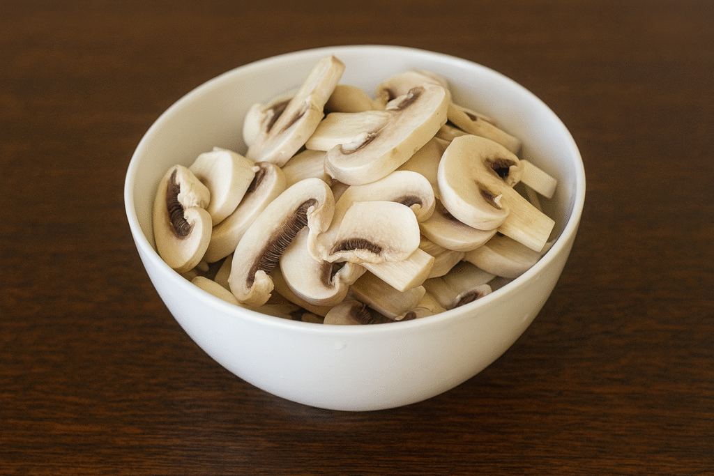 preparation-des-champignons-pour-jajangmyeon