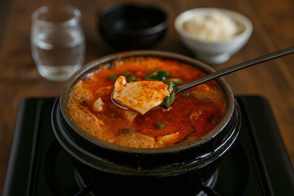 Sundubu-Jjigae-Ragout-coréen-épicé-au-tofu-tendre-Nippon-Grill