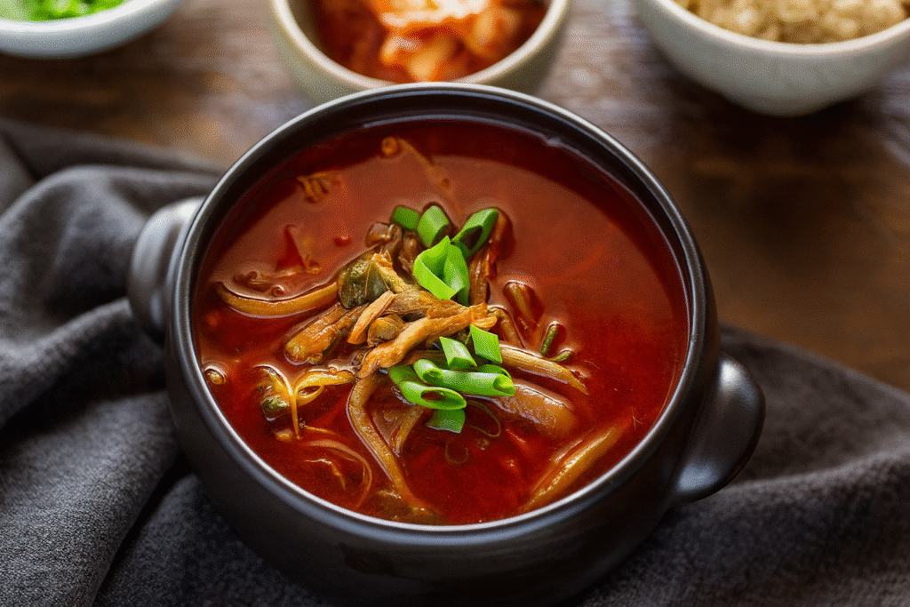 Yukgaejang-Recette-authentique-de-la-soupe-cotéenne-épicé-au-boeuf-Nippon-Grill