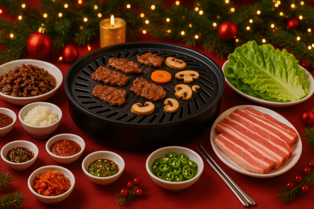 noel-version-K-BBQ--organiser-un-barbecue-coréen-festif-Nippon-Grill