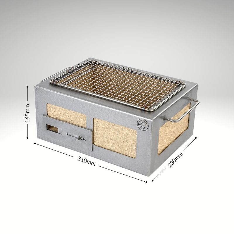 Dimensions compactes du barbecue Kasai Nano pour balcon et table