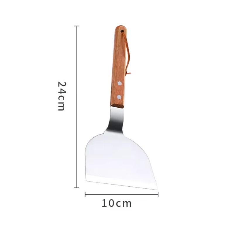 spatule de cuisine teppanyaki inox 24 cm