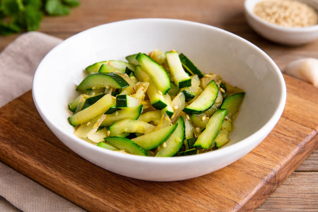 Courgettes-sautées-à-la-coréenne-Hobak-Bokkeum-Nippon-Grill