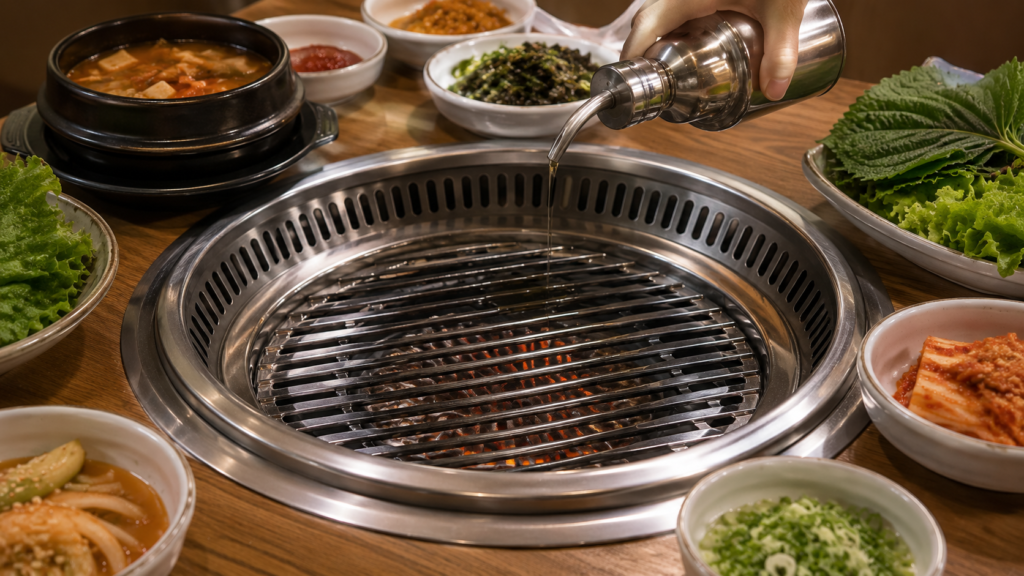 préchauffer-le-barbecue-coréen