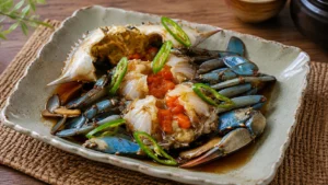 Ganjang-Gejang-recette-coréenne-de-crabe-cru-maeinée-à-la-sauce-soja
