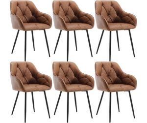 Lot-de-6-chaises-rembourées-avec-dossier-WOLTU-simili-cuir-vintage-amazon