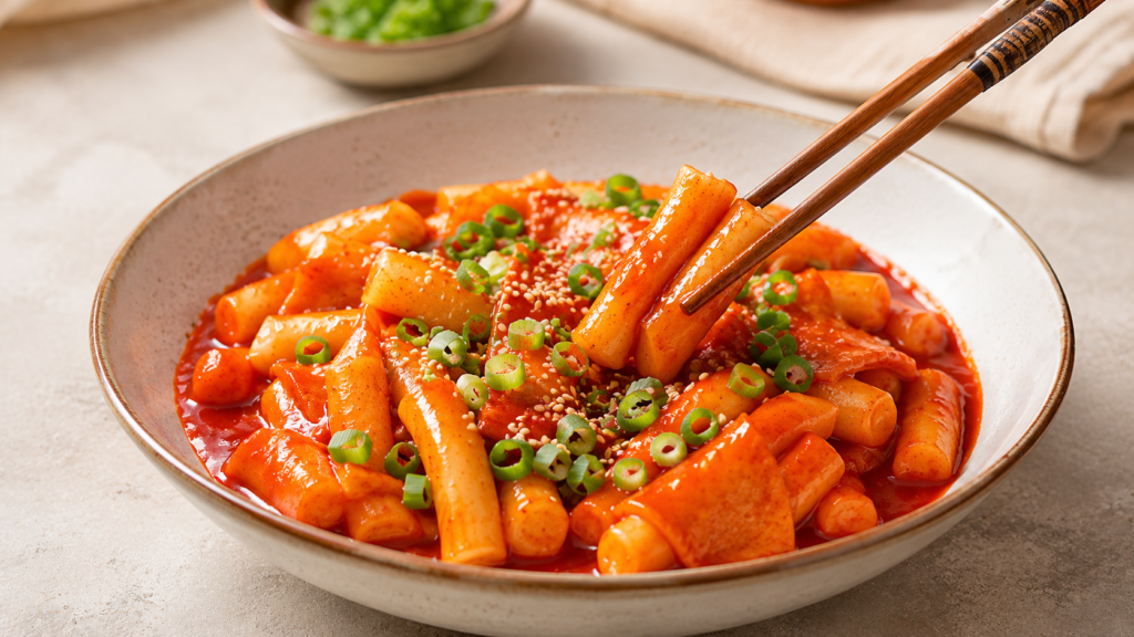Tteokbokki-épicé-savoureux