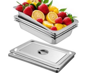 bacs-gastronomes-VEVOR-en-inox-avec-couvercle-lot-de4-rectangulaire-amazon
