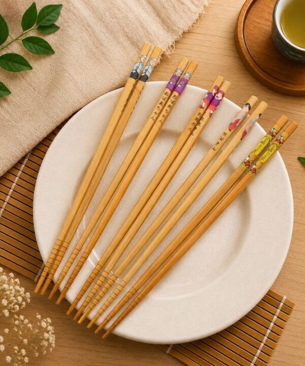 Lot de 5 baguettes japonaises pour repas japonais