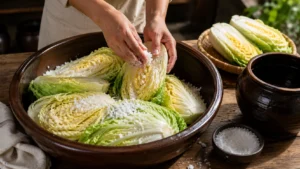 préparation-du-chou-pour-kimchi
