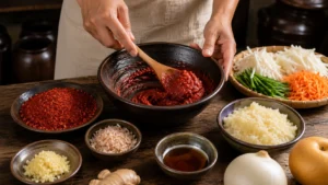 préparer-l'assaisonnement-pour-kimchi
