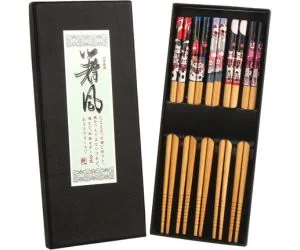 Derayee-baguette-japonaise-bambou-5-paires-amazon